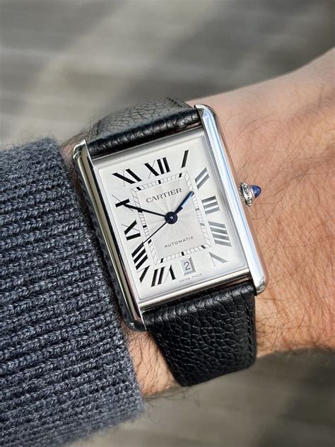 cartier tank xl on wrist